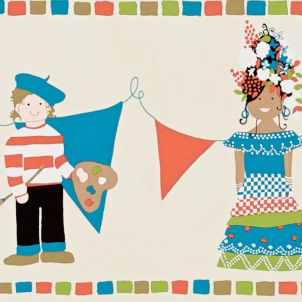 Free download Border Small World HAW70955 Wallpaper Border [593x594