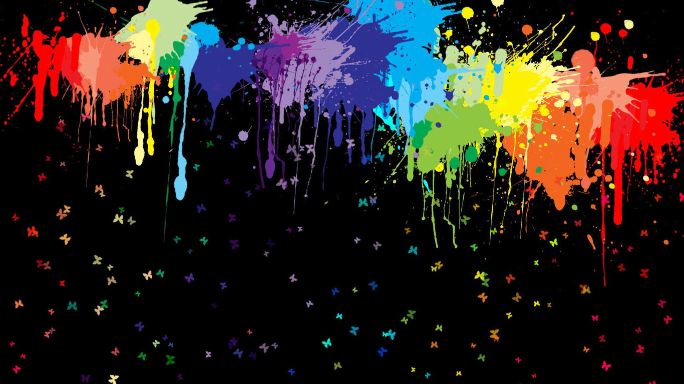 Paint Splatter Background Wallpaper Image