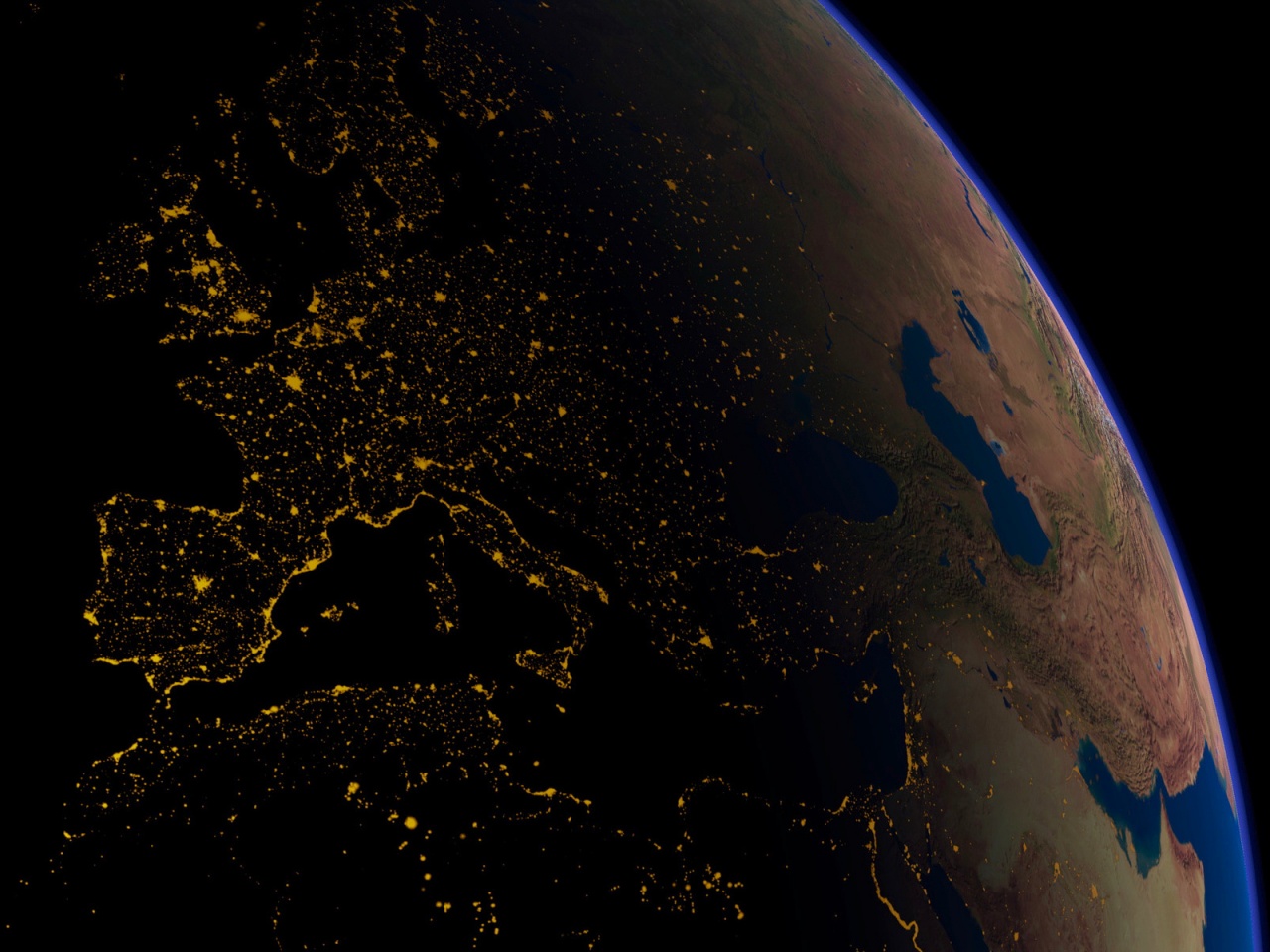 Earth At Night Desktop Pc And Mac Wallpaper
