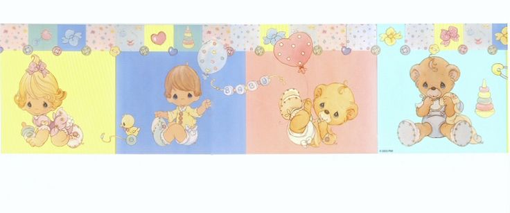 Moments Background Precious Babies Bears Wallpaper Border