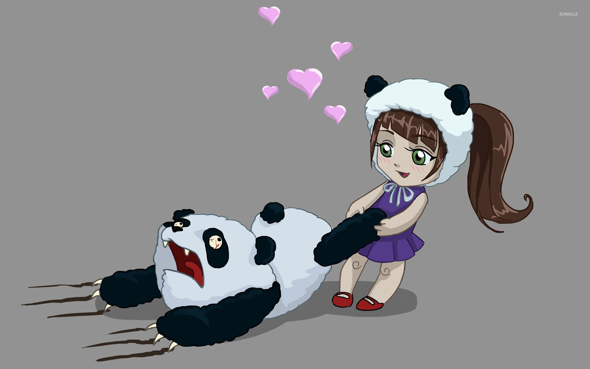 Panda Love Wallpaper Funny