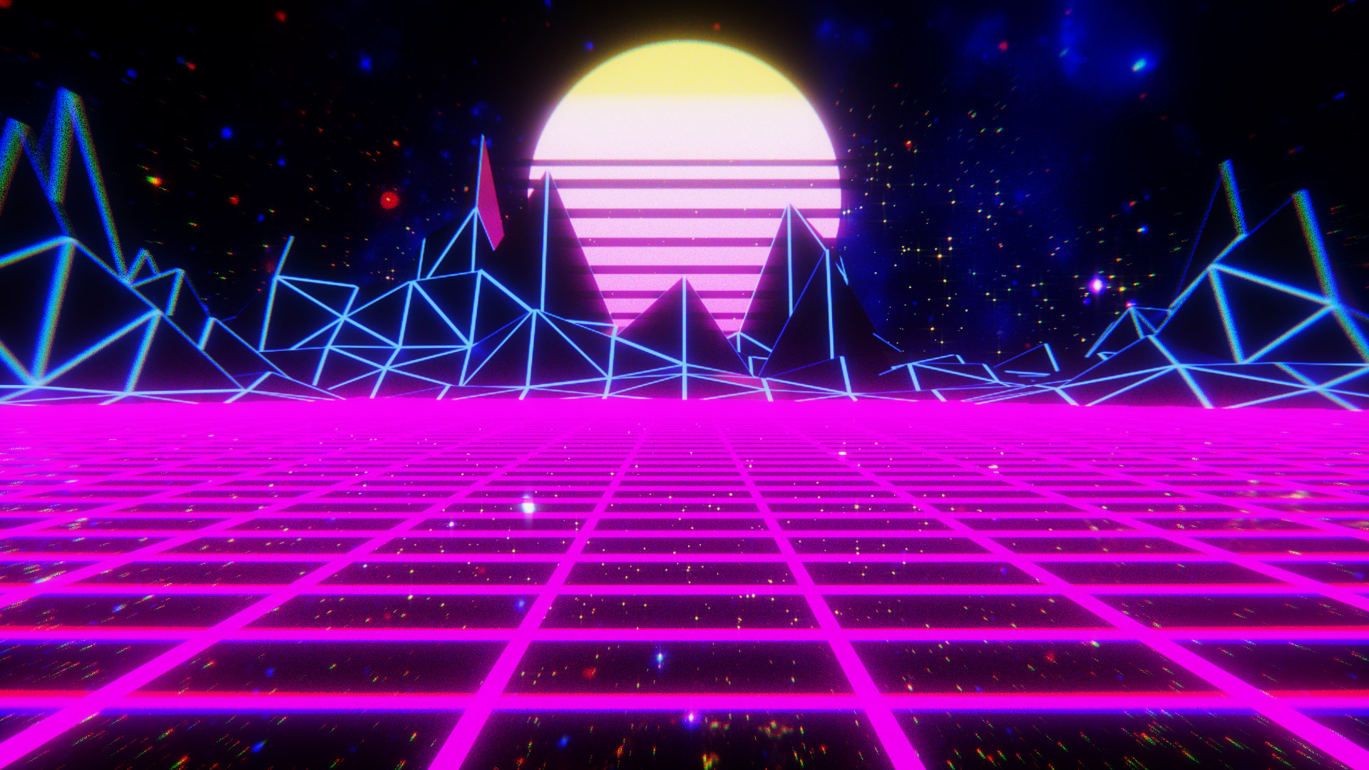 Synthwave Aesthetic HD Wallpaper Background