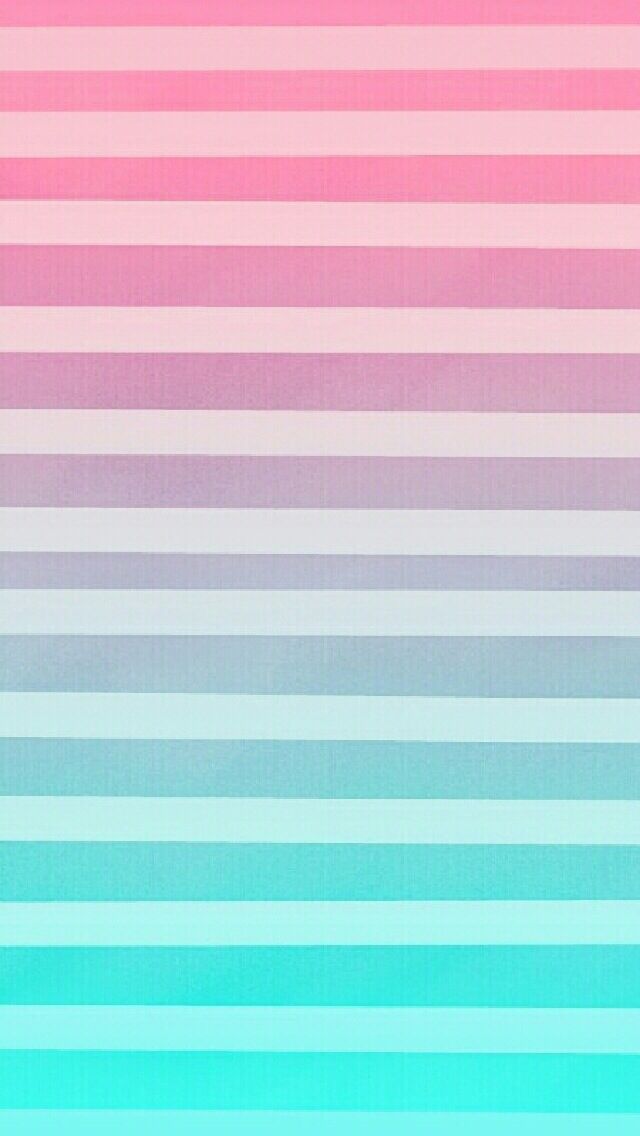 Ombre Turquoise Pink Stripes iPhone Background Wallpaper Phone