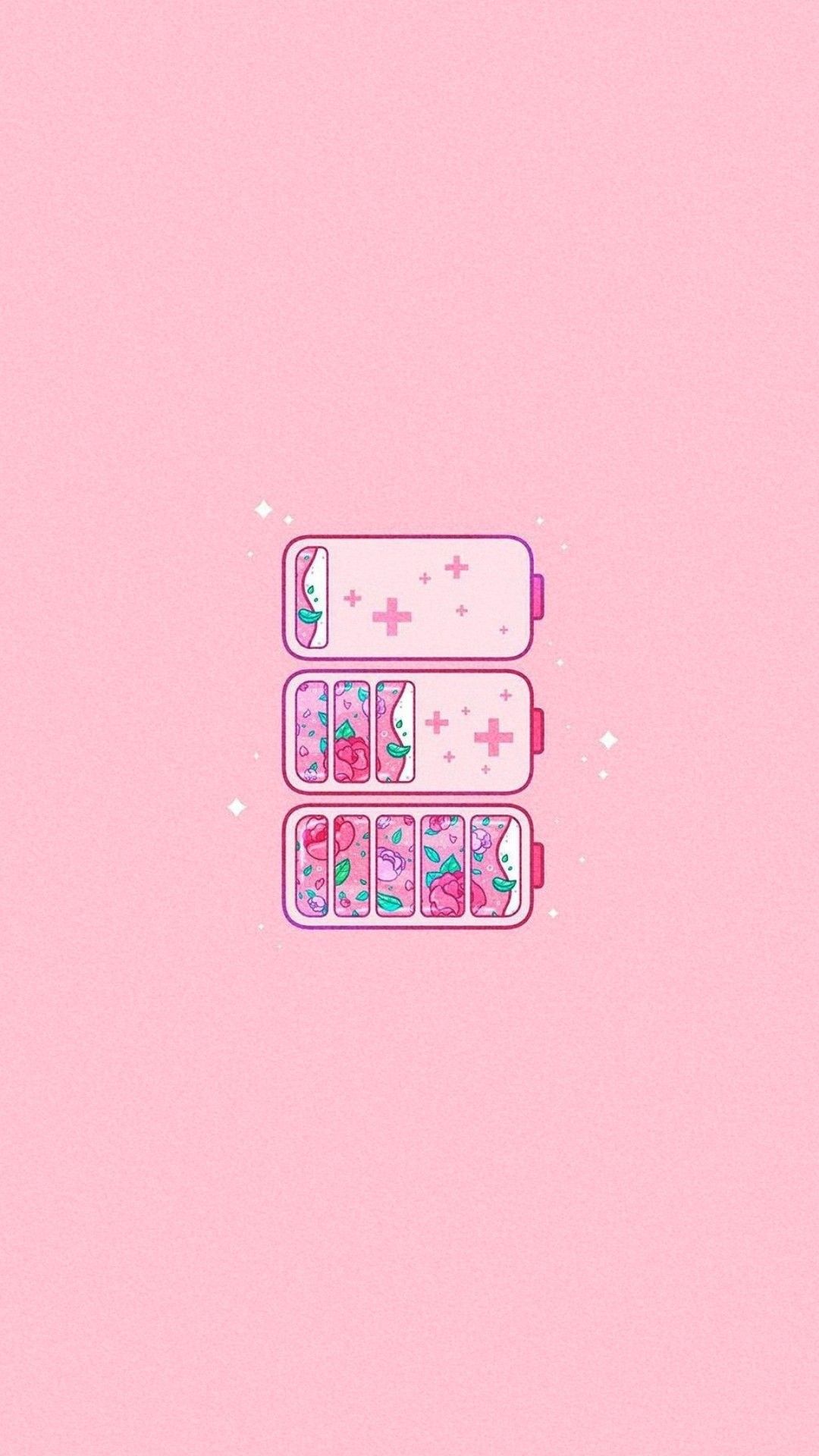 Aesthetic Pink Wallpaper With Flowers