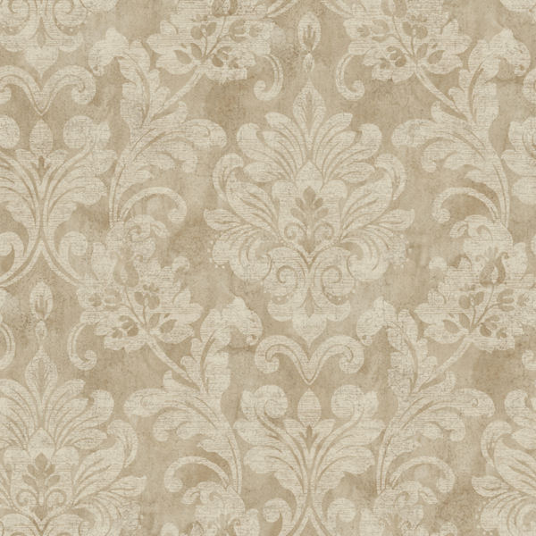 Metallic Gold Sophisticated Damask Wallpaper Wall Sticker Outlet