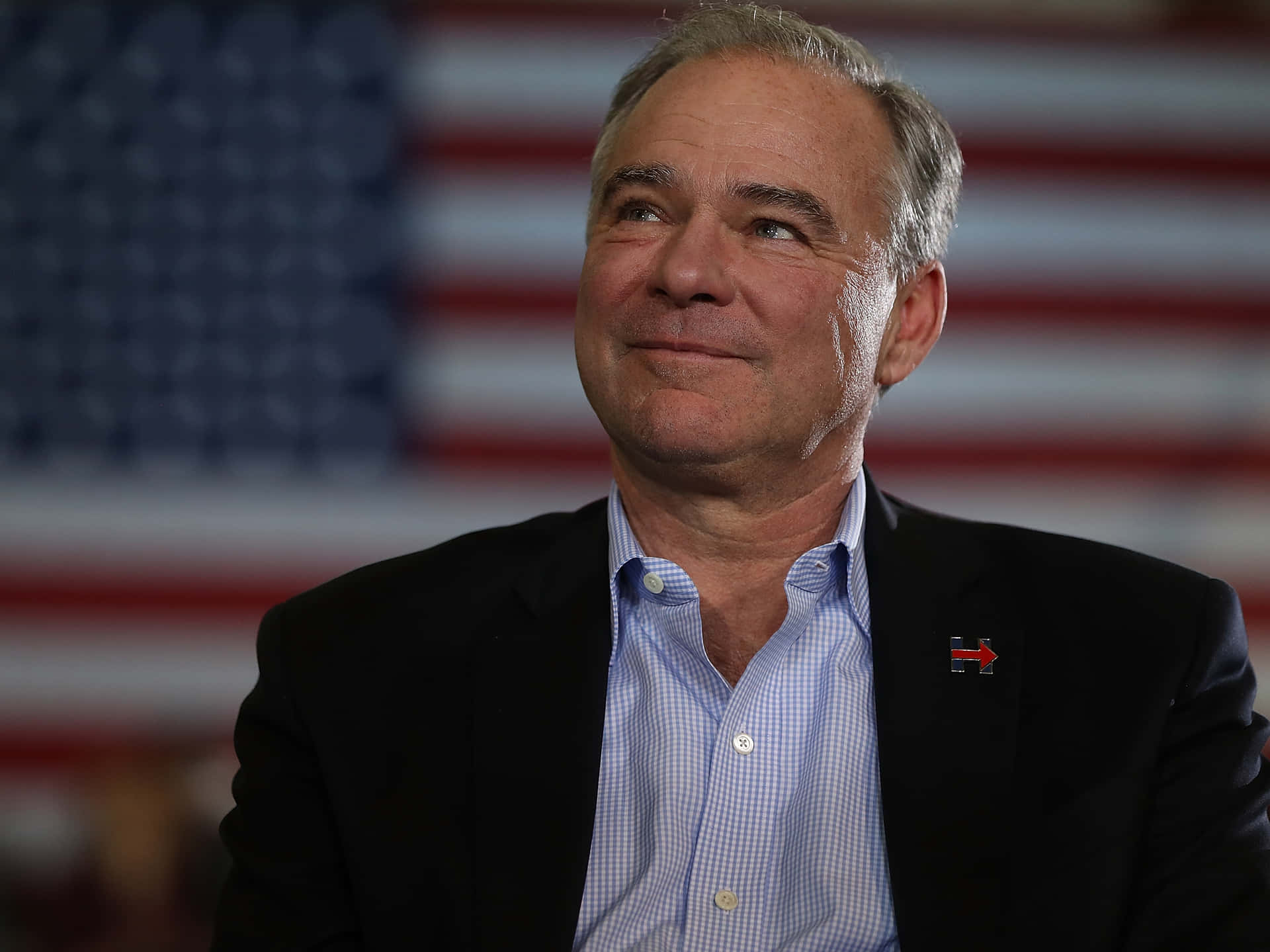 Politician Tim Kaine Looking Up Wallpaper