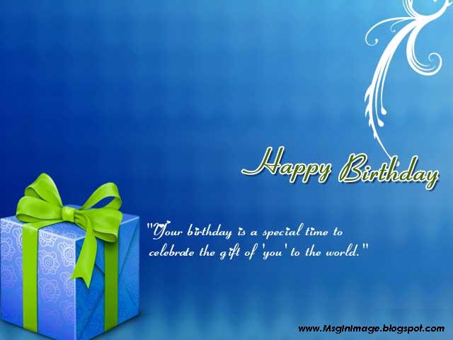 Happy BirtHDay Quote Beautiful Wish Card