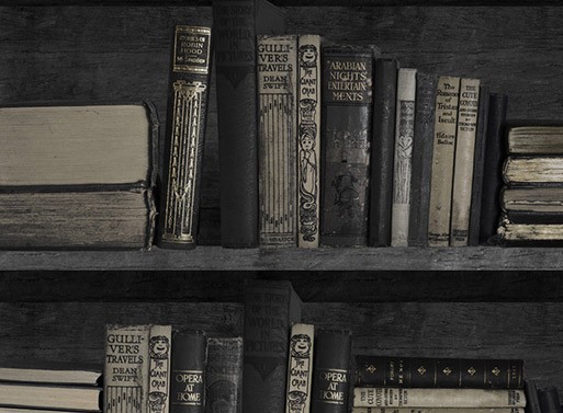 Dark Bookcase Wallpaper Renovate Better Living Through Design