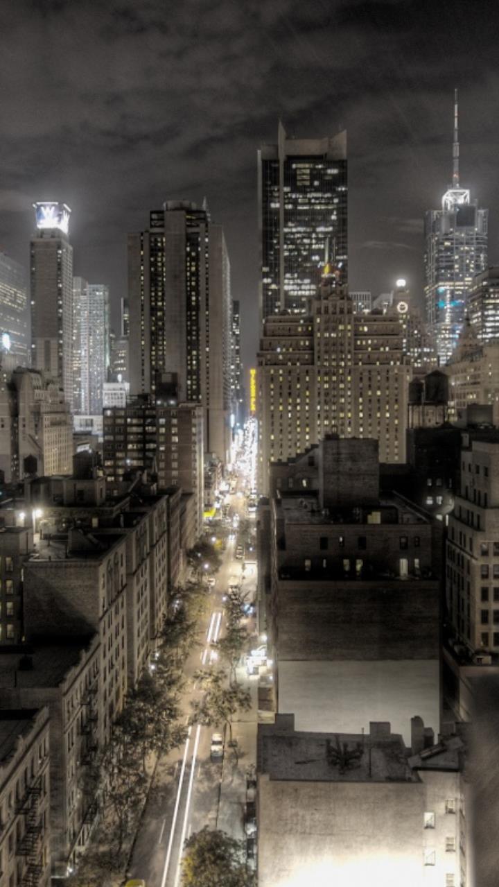 Dark Newyork City Night Wallpaper HD Mobile Desktop