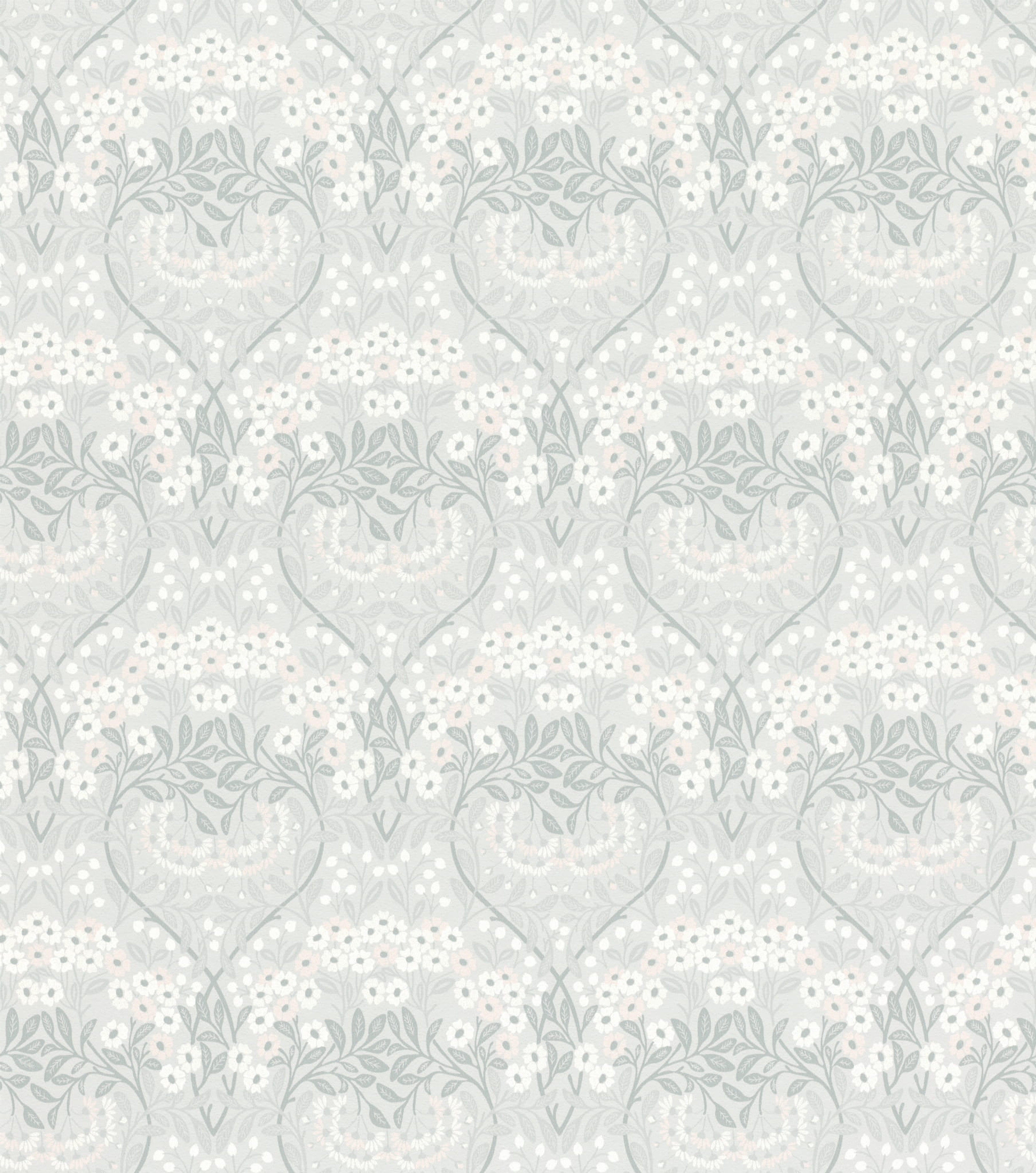 Symmetric Geometric Pattern Grey Wallpaper