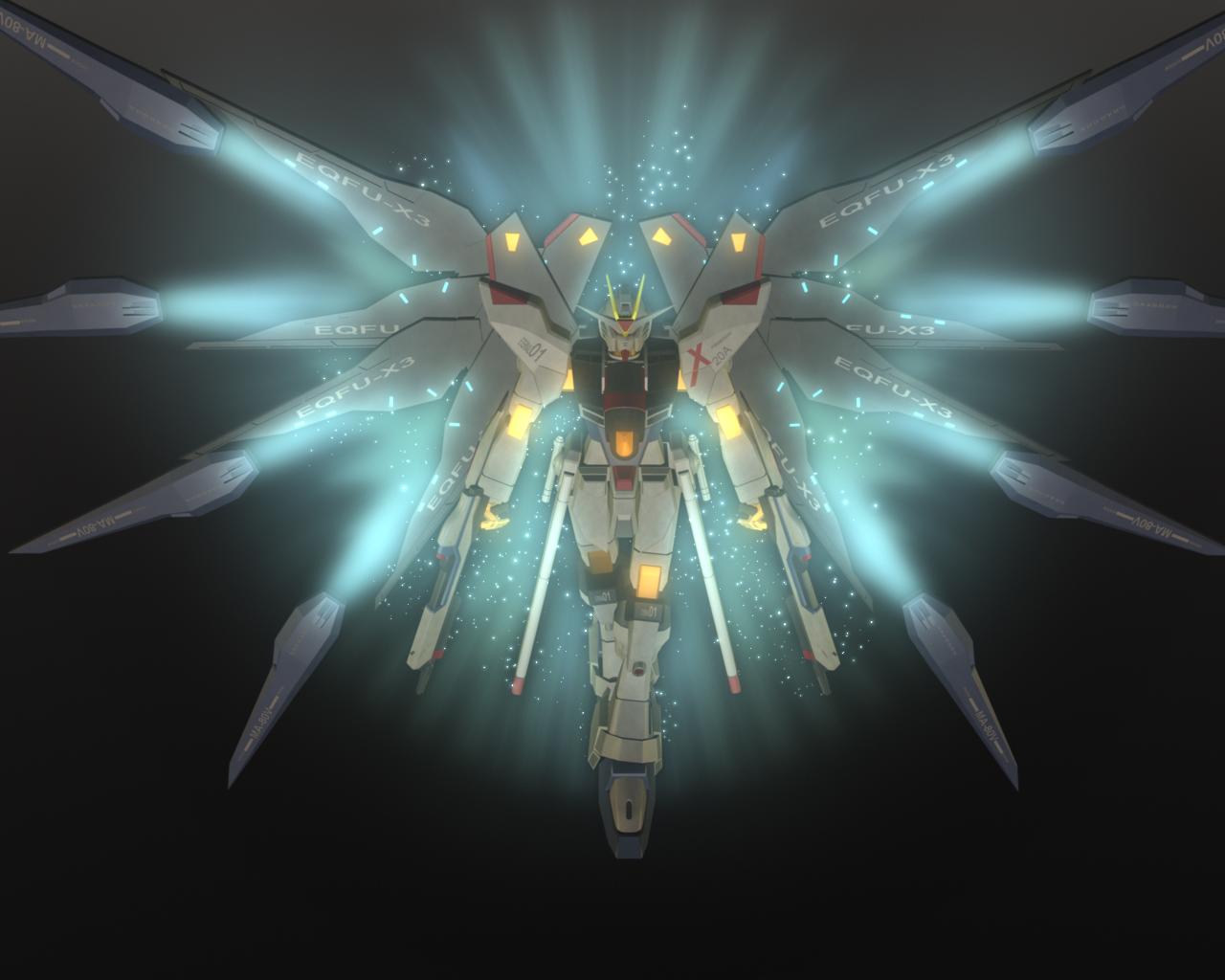  salah satu Gundam Favorit saya yaitu ZGMF X20A Strike Freedom Gundam