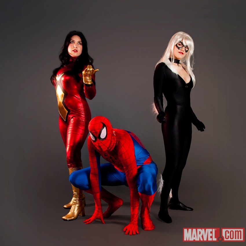 Marvel Studio Shoot Spider Woman Spider Man Black Cat Marvelcom