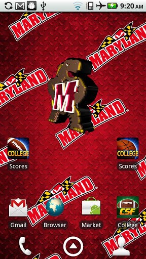 Maryland Terps Live Wallpaper App for Android