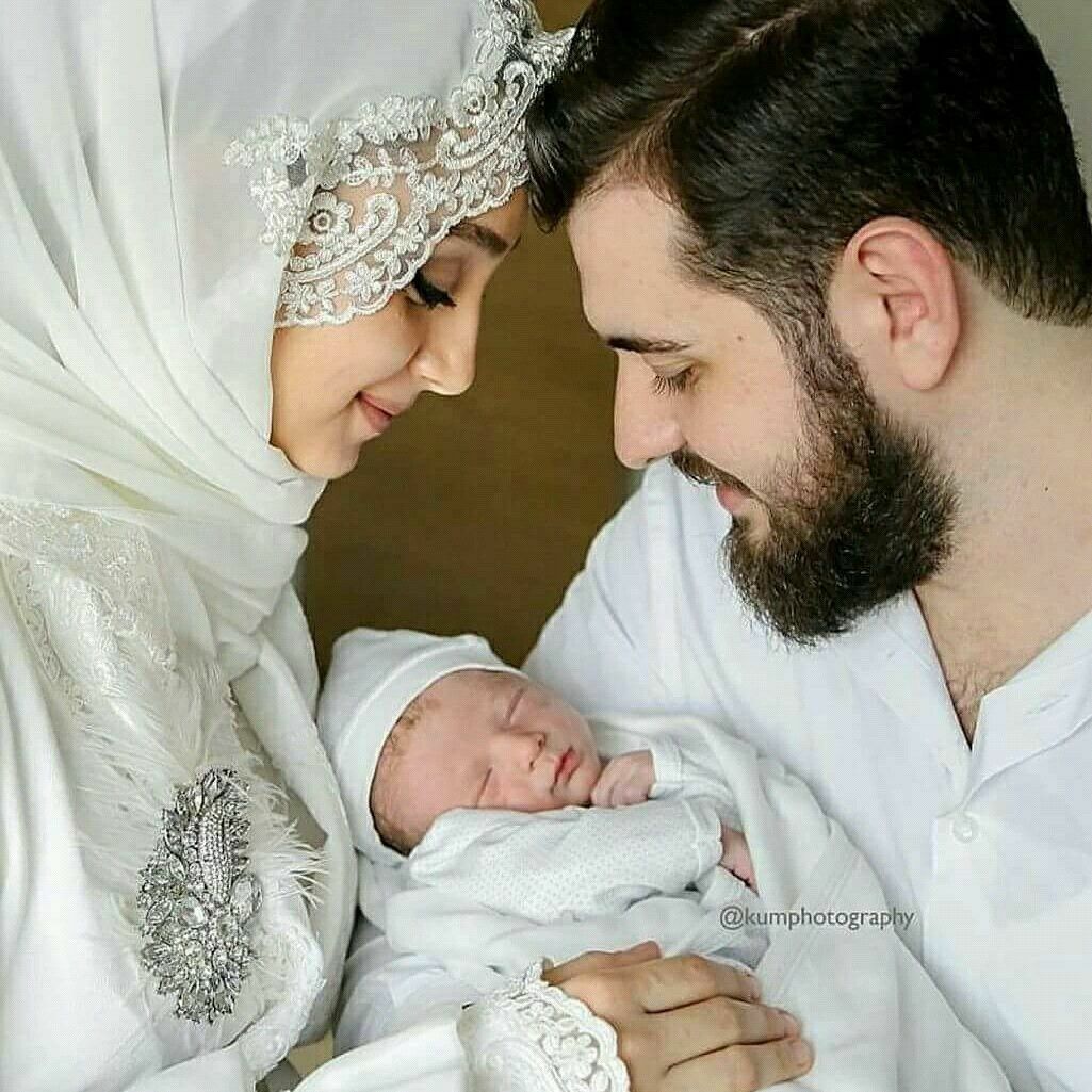 Muslim Family Islamic Pictures Couple With Baby