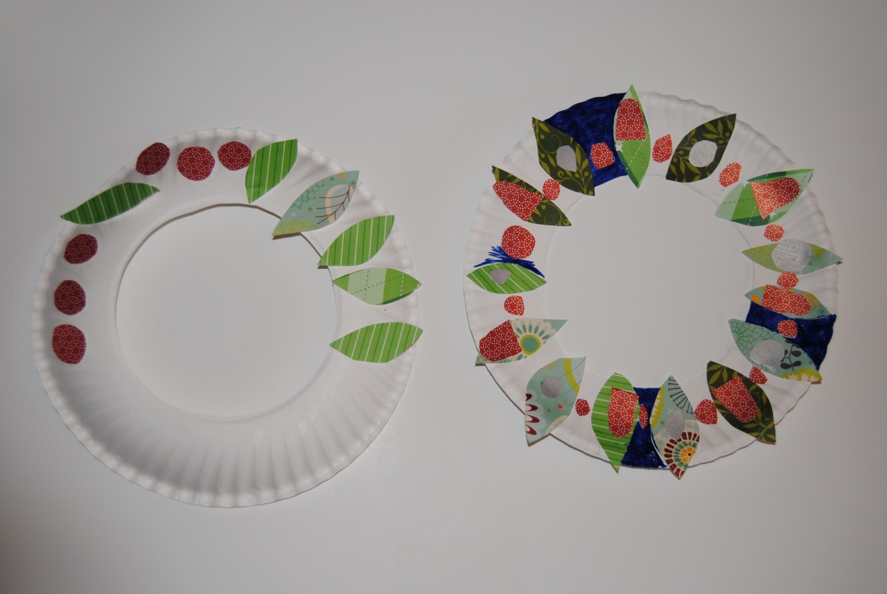 boogaloo paper wreath craft for kids