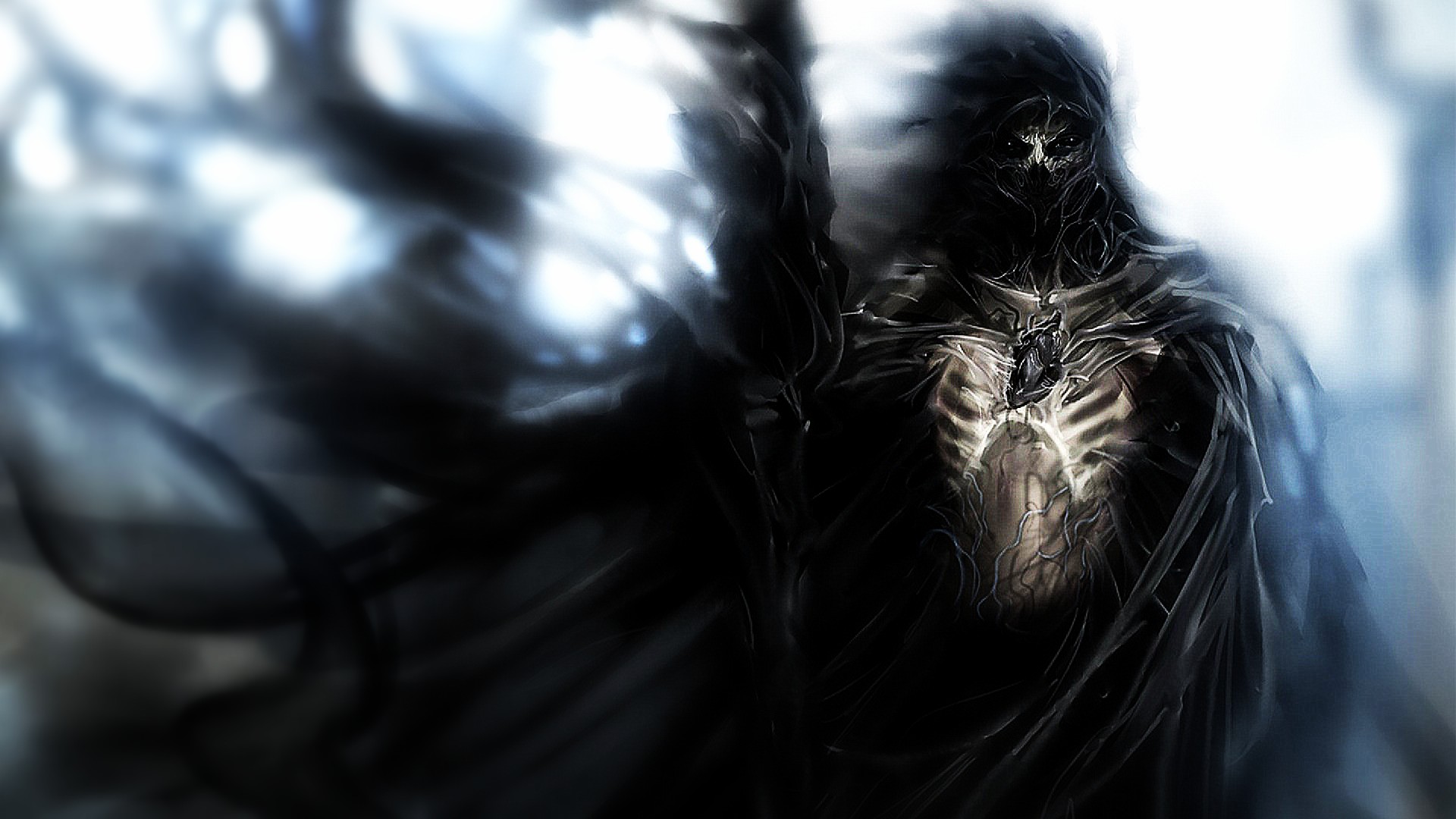 Art Dark Horror Evil Knight Reaper Death Gothic Wallpaper Background