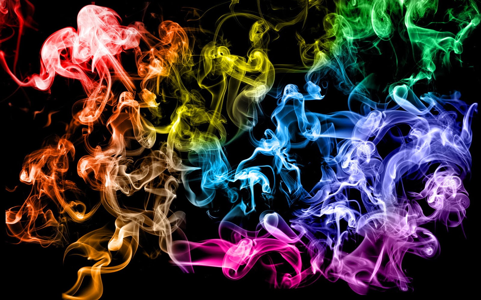 Wallpaper Colorful Smoke