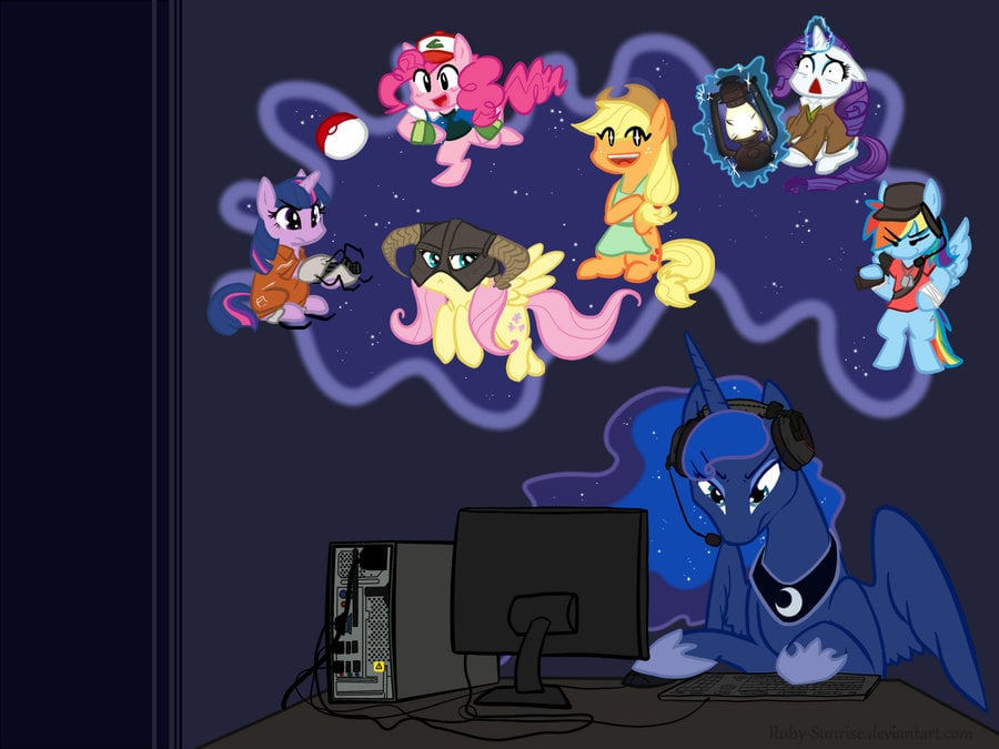 Gamer Luna Desktop by Ruby Sunrise on