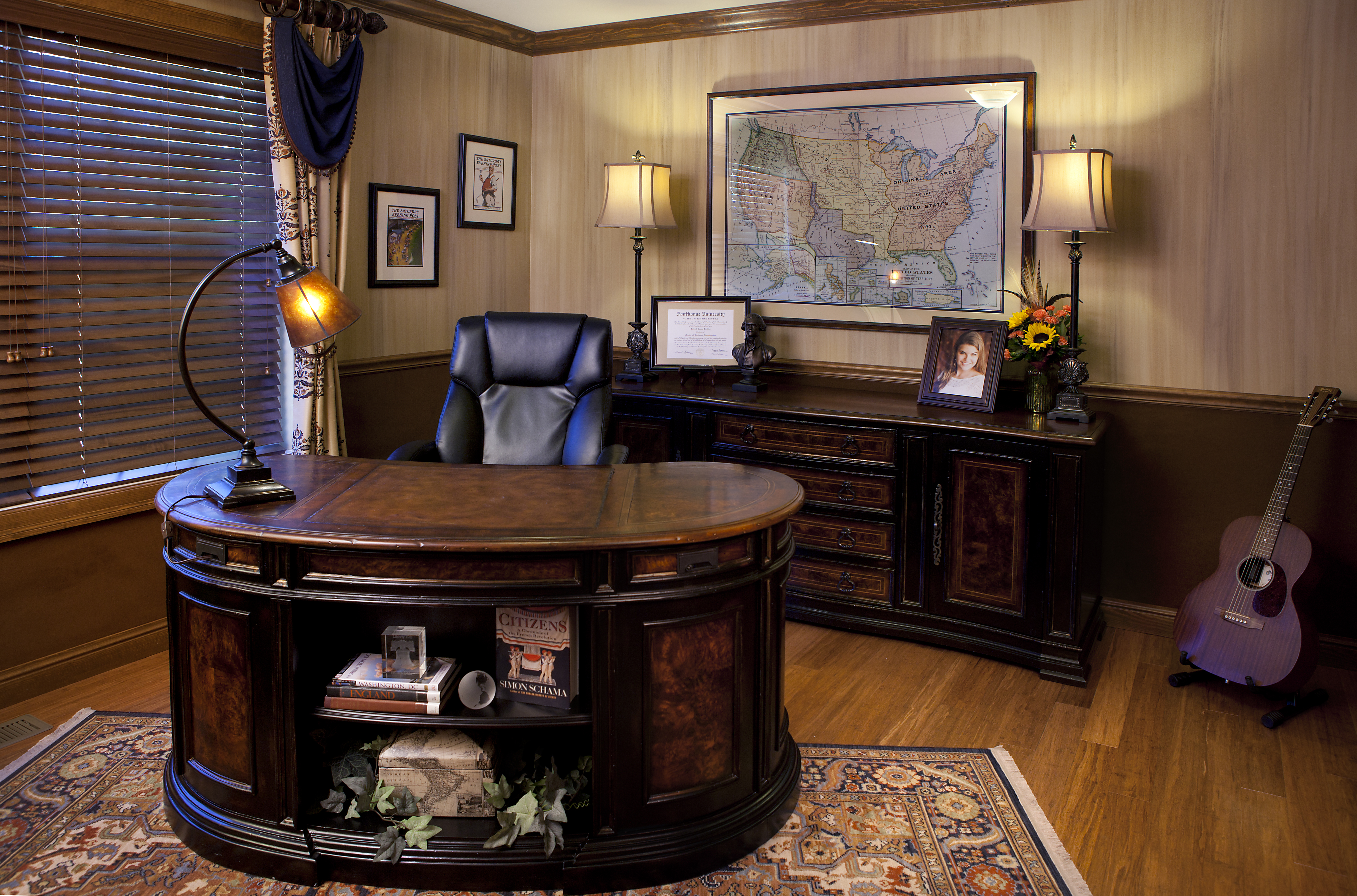 Home Office With A Presidential Inspiration Gateway Interior Design