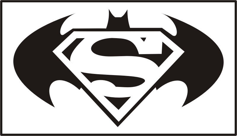 Superman And Batman Logo Wallpaper Clipart Best