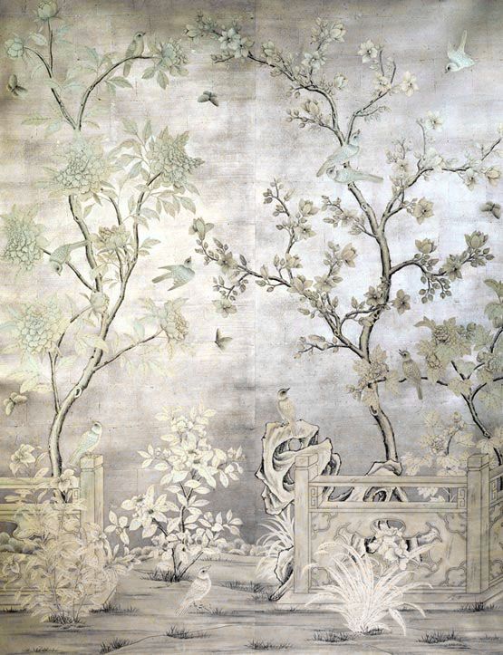  Chinoiserie Mai Qui home decor in chinoiserie style   mural