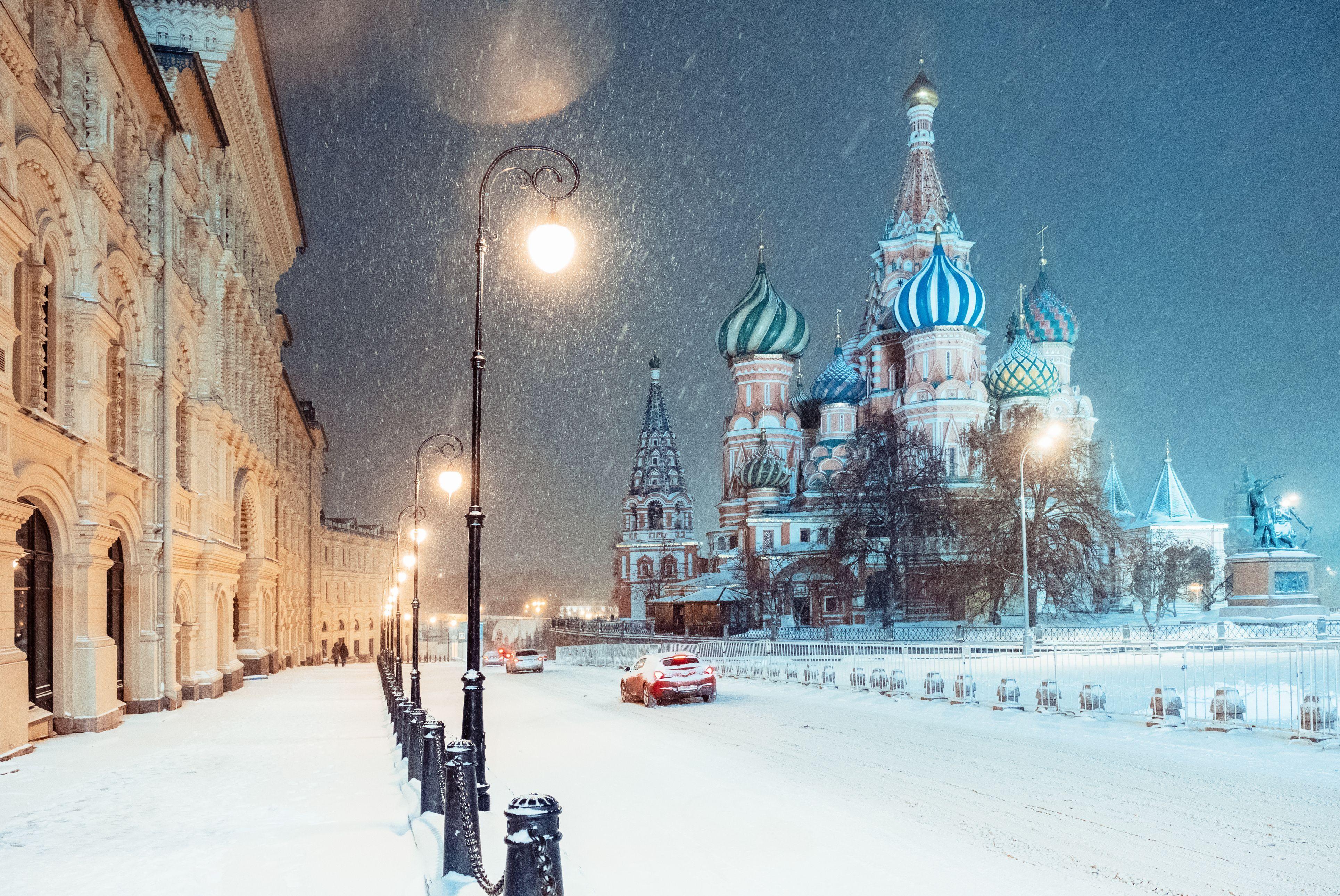Landscape Moscow Nature Russia Winter 4k Wallpaper
