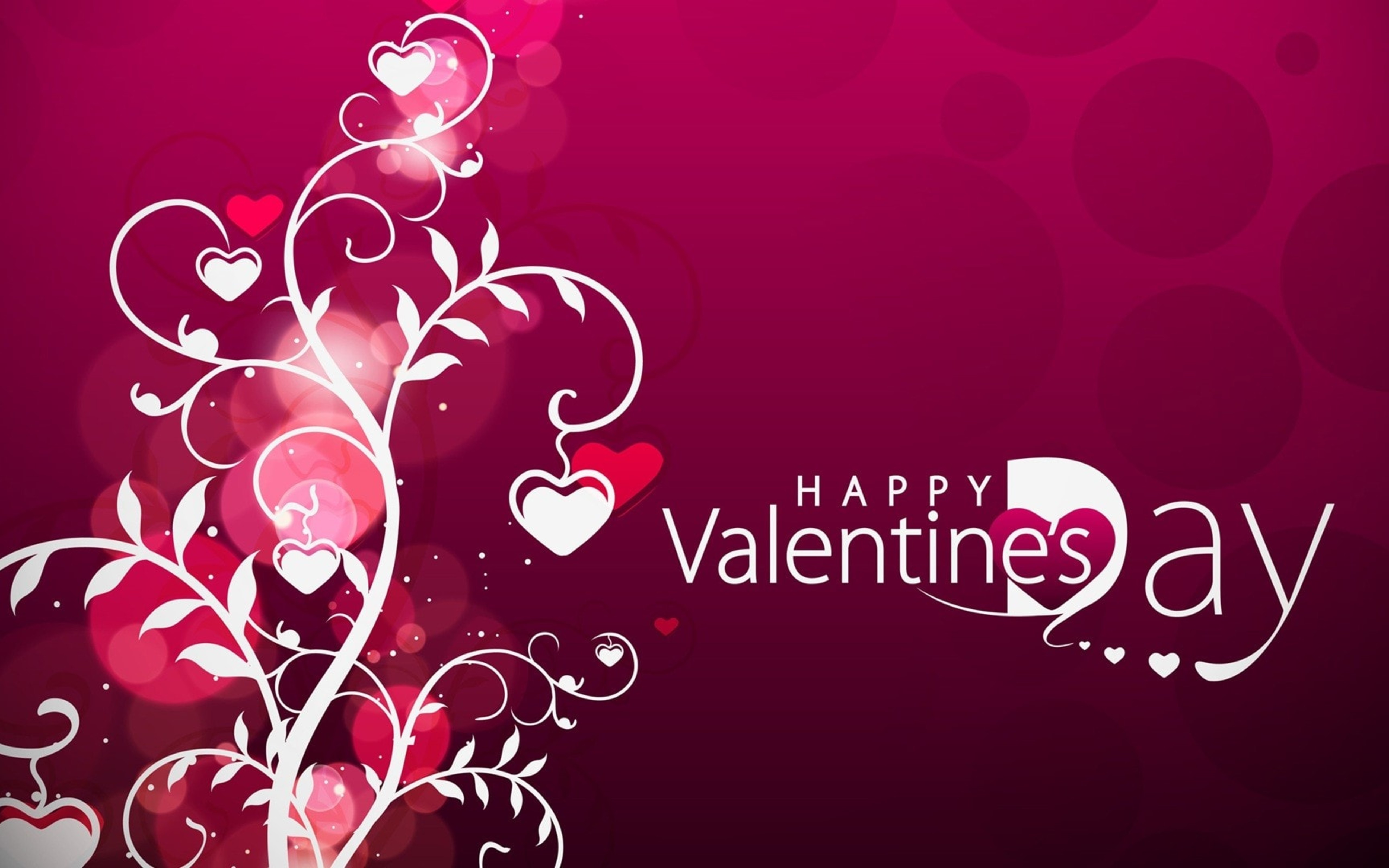Happy Valentines Day Simple And Shiny Wallpaper