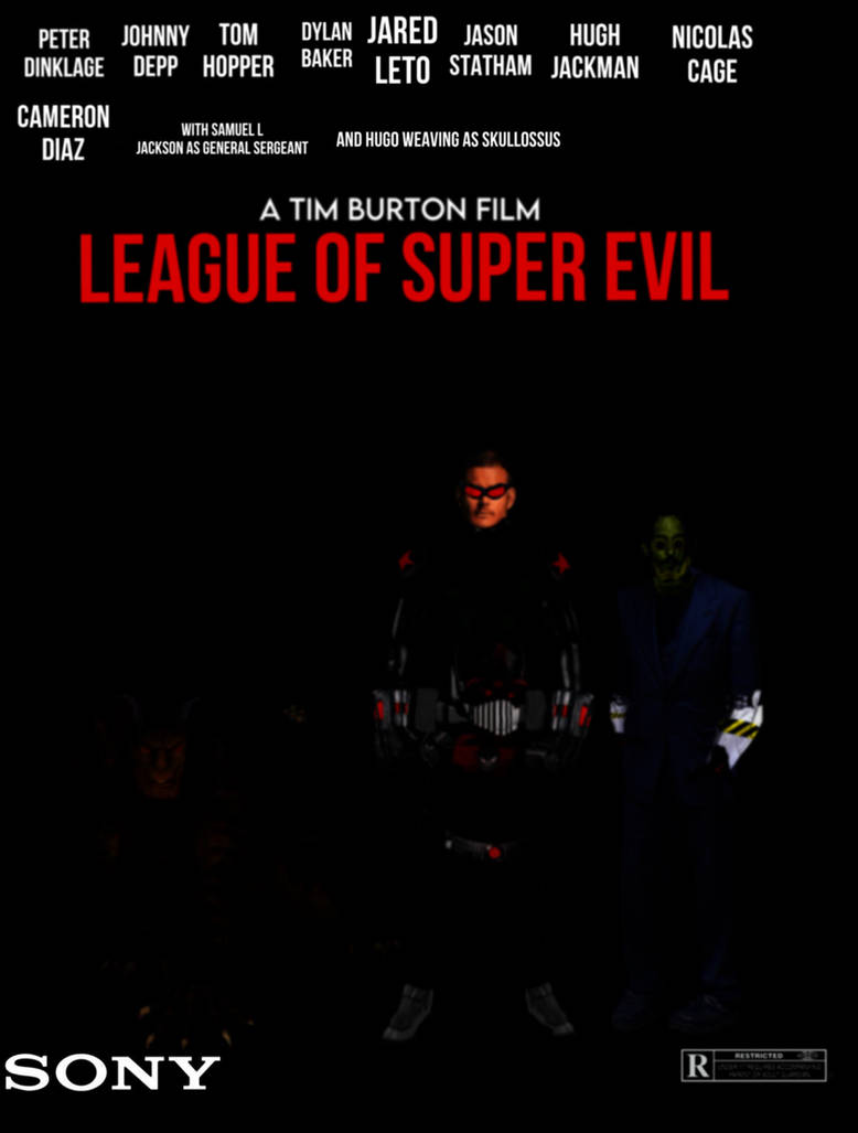 Tim Burtons League Of Super Evil Poster By Masedog78 Wallpaper