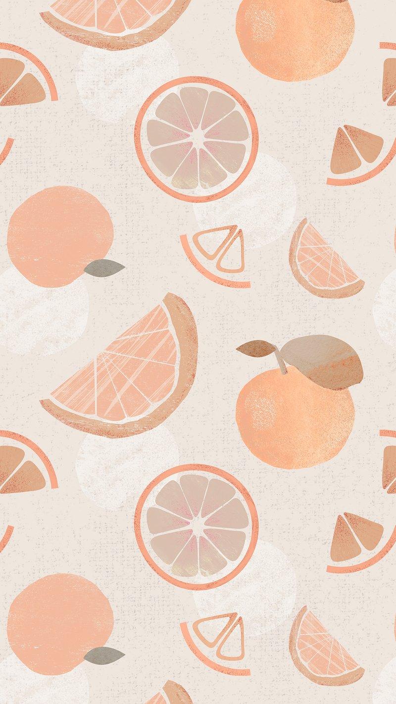 Aesthetic Oranges iPhone Wallpaper