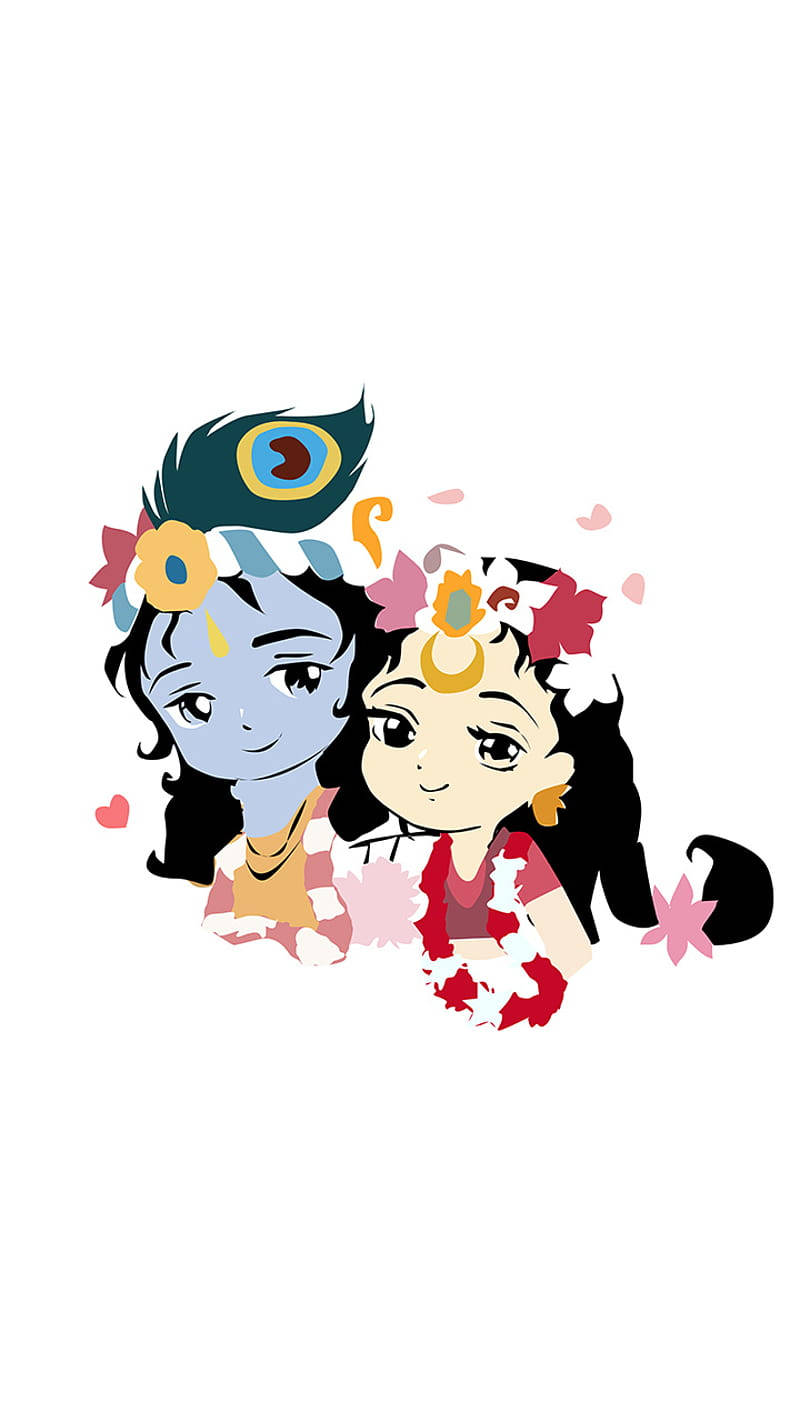 Cute Radha Krishna Wallpaper