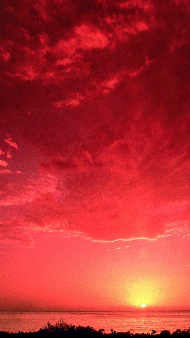 Red sunset iPhone Wallpapers Red sunset Iphone 5s wallpaper