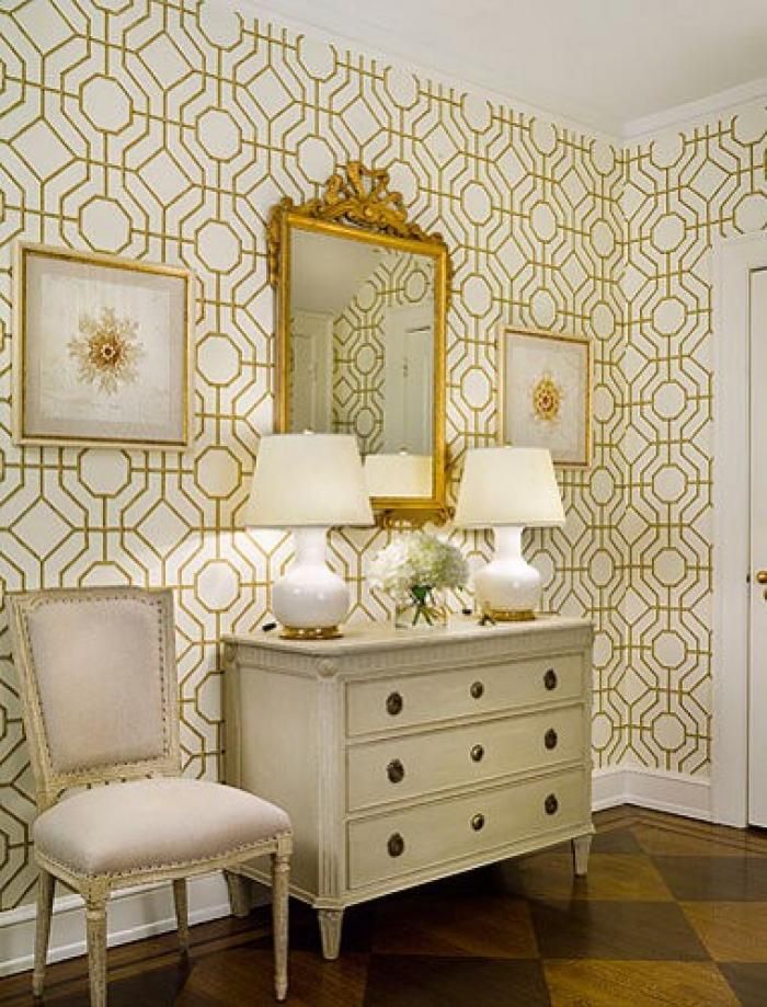 Wallpaper Foyer Gold White Edge Of Tings
