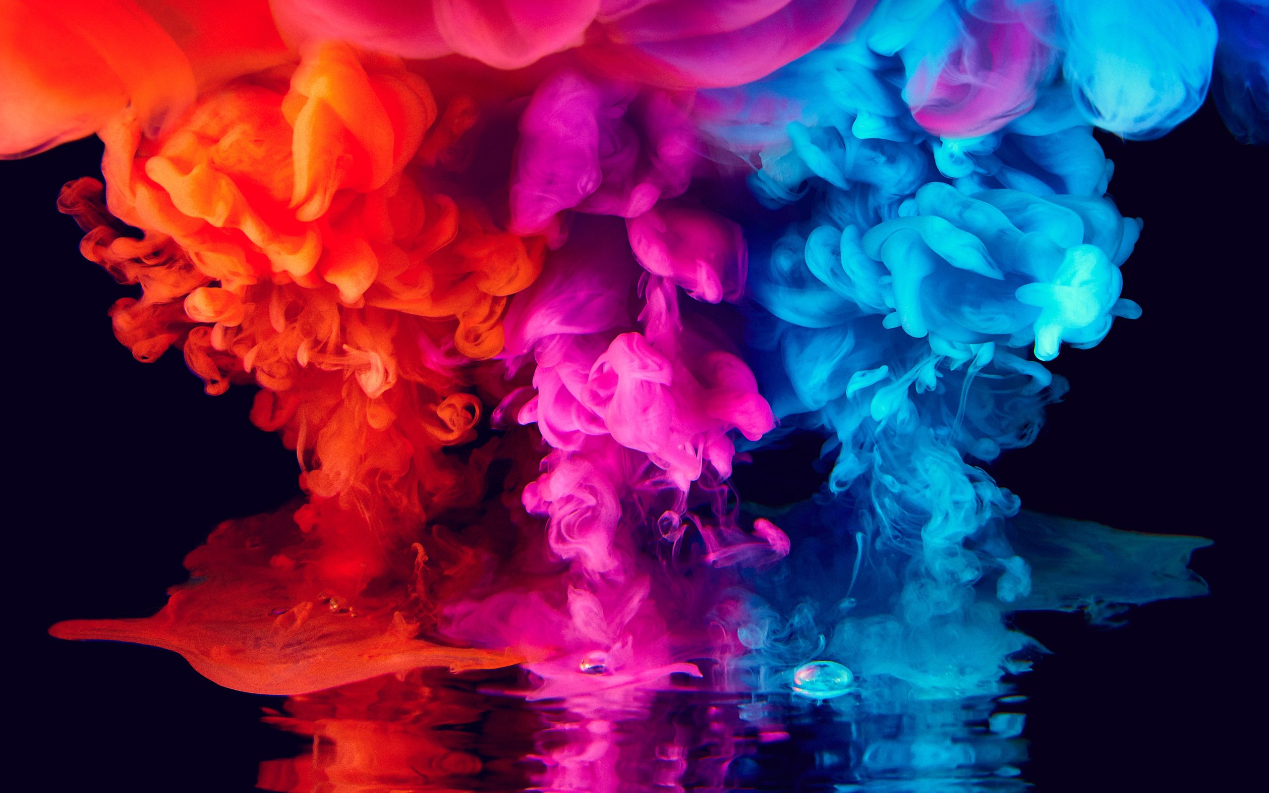 Colorful Smoke Wallpaper Top Background
