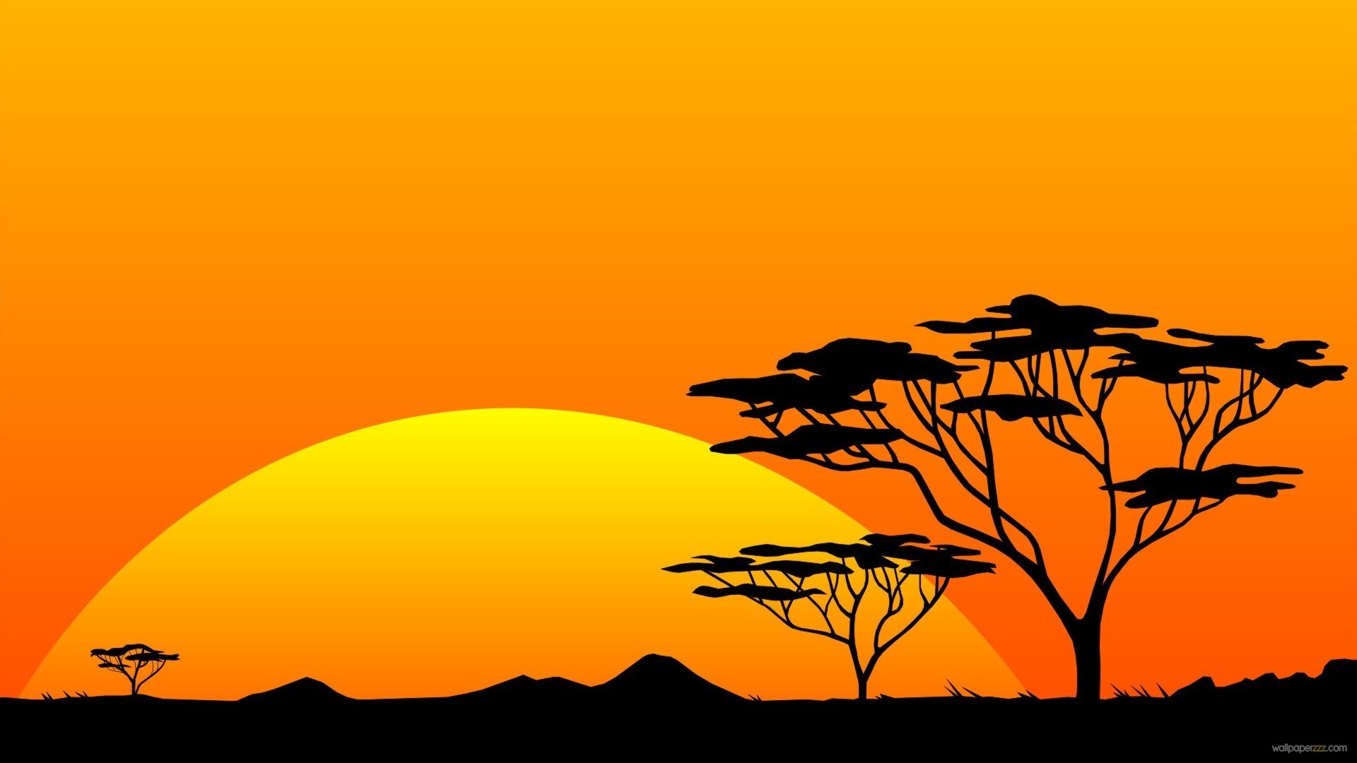 Scenery Safari Hires Sun Sunrise Africa Wallpaper