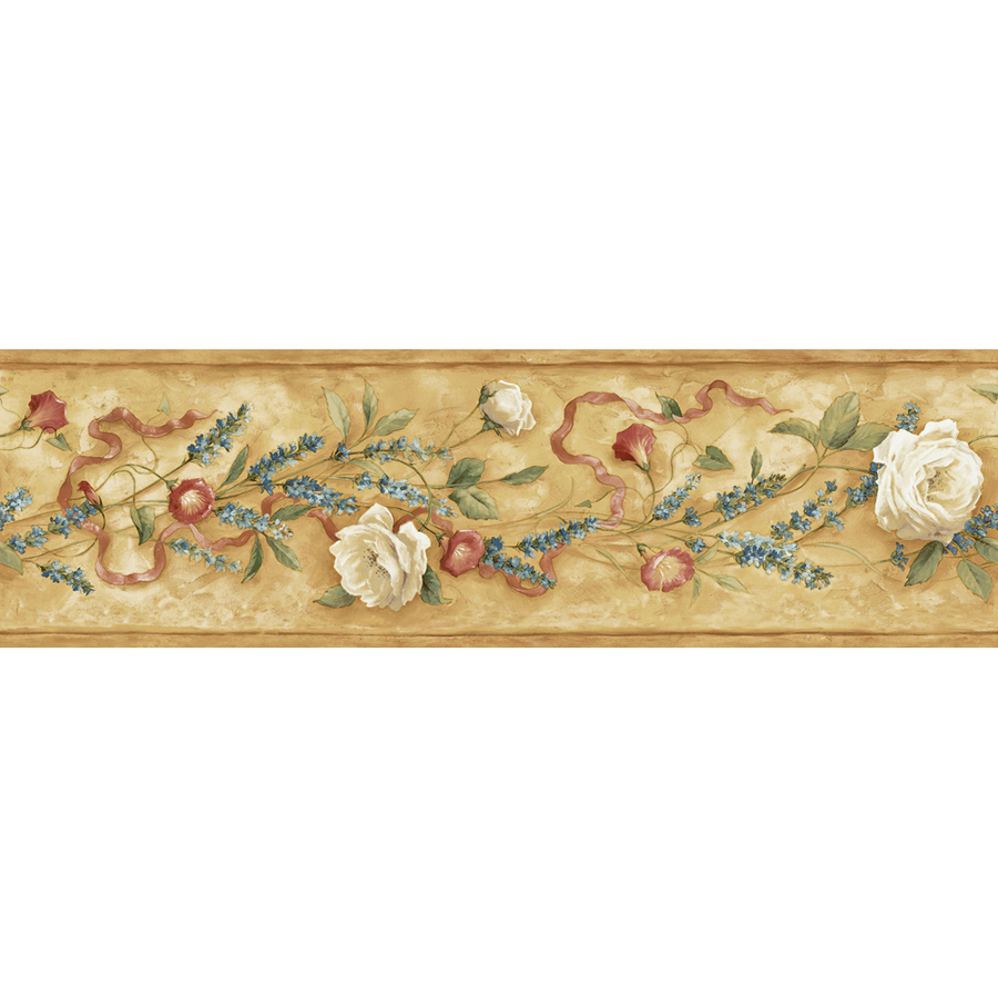 Free download roth 6 18 Brown Floral Trail Prepasted Wallpaper Border at [900x900] for