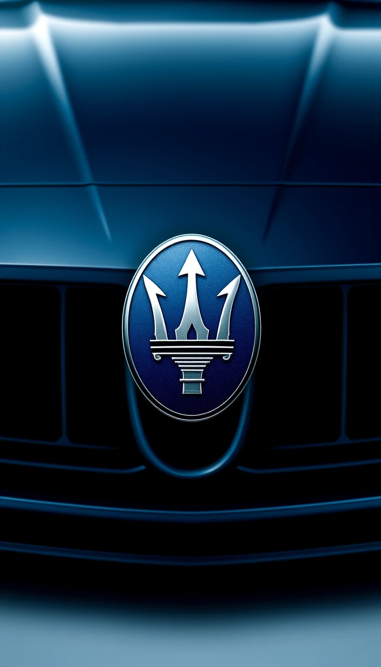 Maserati Logo Phone Wallpaper