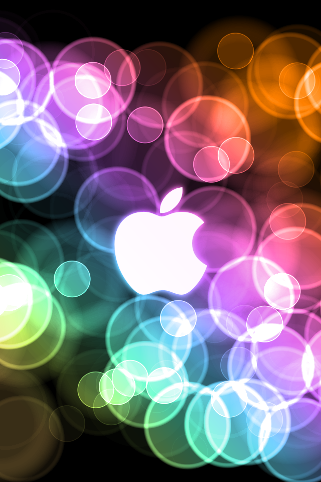 iPhone Wallpaper Neon Apple Go