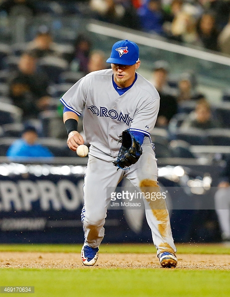 Josh Donaldson 20 of the Toronto Blue Jays in action against the New