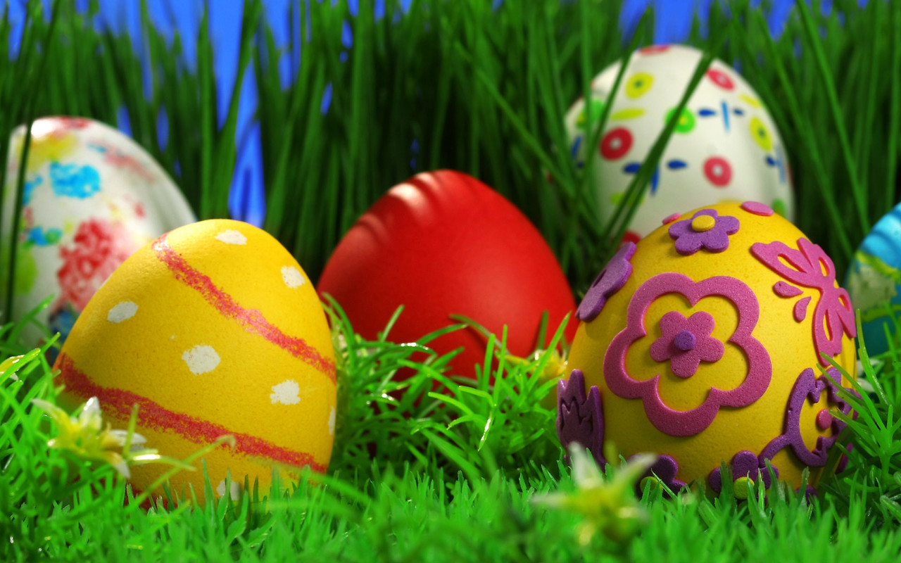 Colourful Easter Eggs HD Wallpaper To Your Mobile Phone Or Tablet