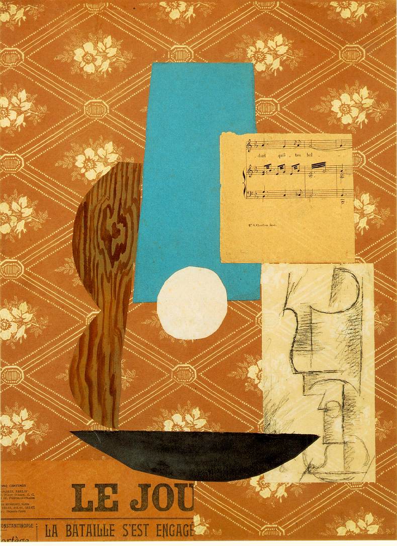 Guitar Sheet Music And Wine Glass The Painting Of Pablo Picasso