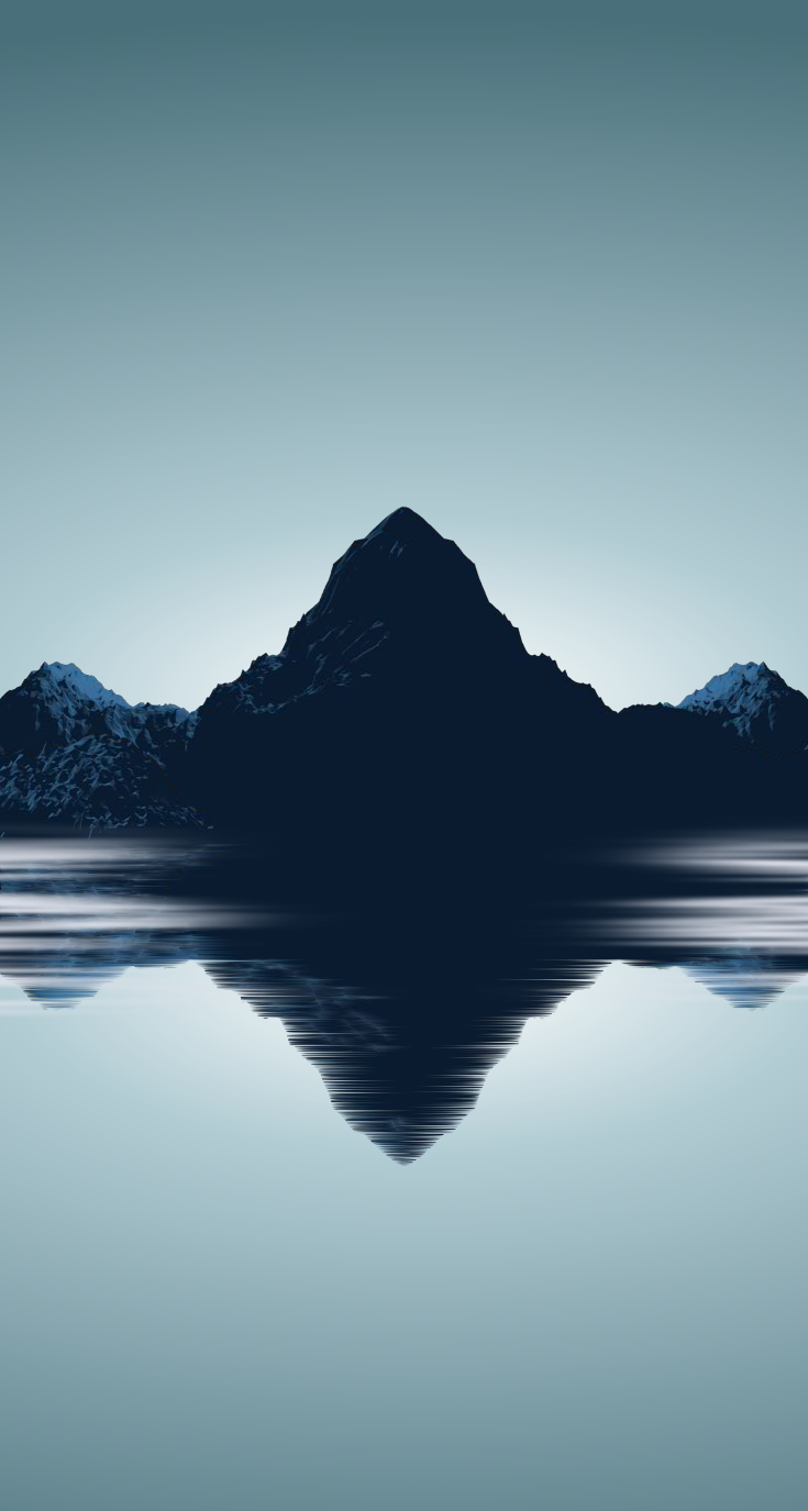 Minimal Mountains Wallpaper for iPhone 5s by Barrieau on