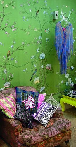 Chinoiserie green Wallpaper Junky Pinterest