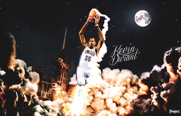 Wallpaper Kevin Durant Oklahoma City Thunder