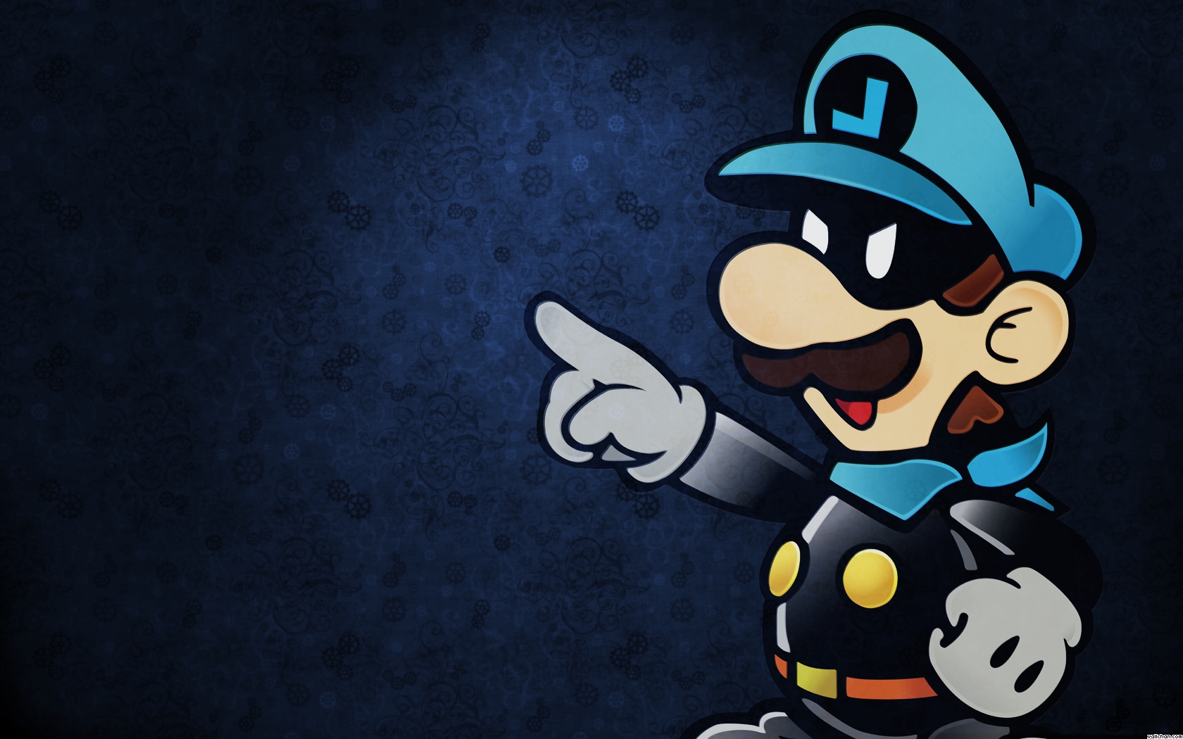 Blue Luigi Wallpaper HD Games