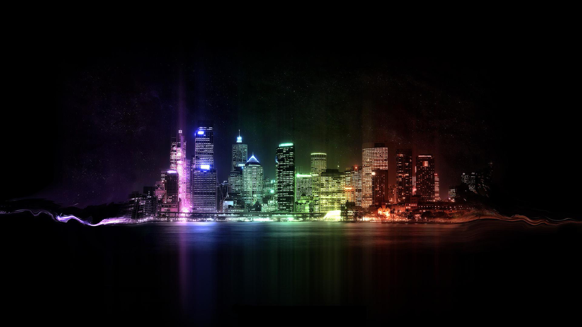City Of Lights Desktop Background Wallpaper Full HD