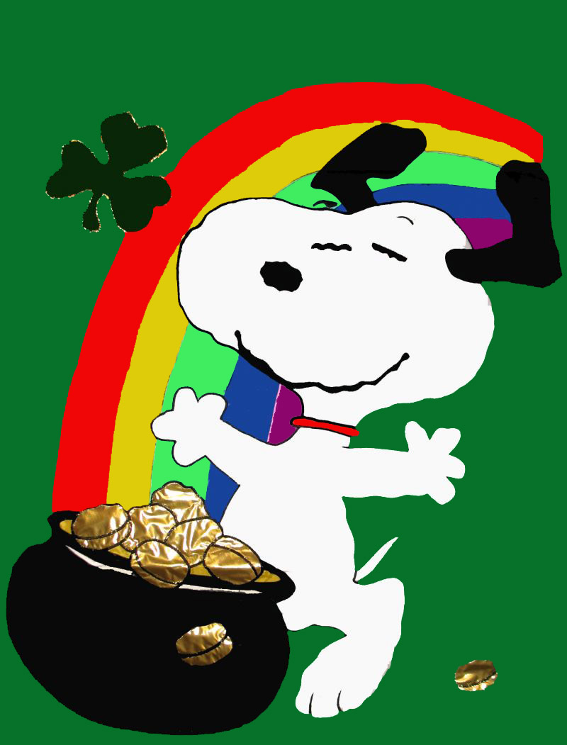 Happy Day Snoopy St Patrick S Flag