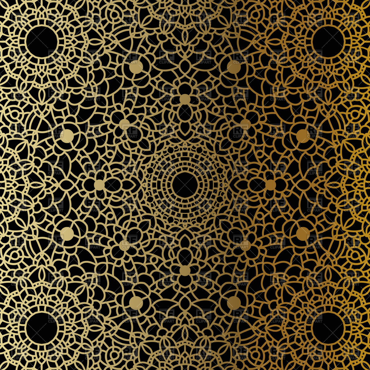 Golden Mandala Ethnic Background Vector Image Of Background