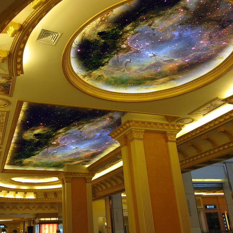 Custom Wallpaper Murals Suspended Ceiling Cosmic Dark Night Sky Woven