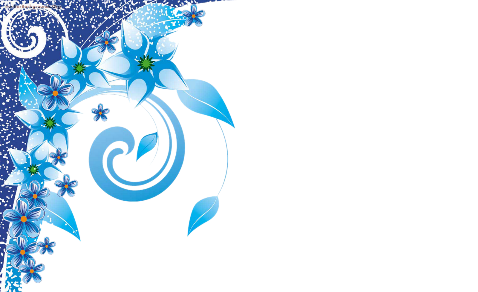 Photoshop Png Frames Wallpaper Designs Ice Blue Flowers And Swirls