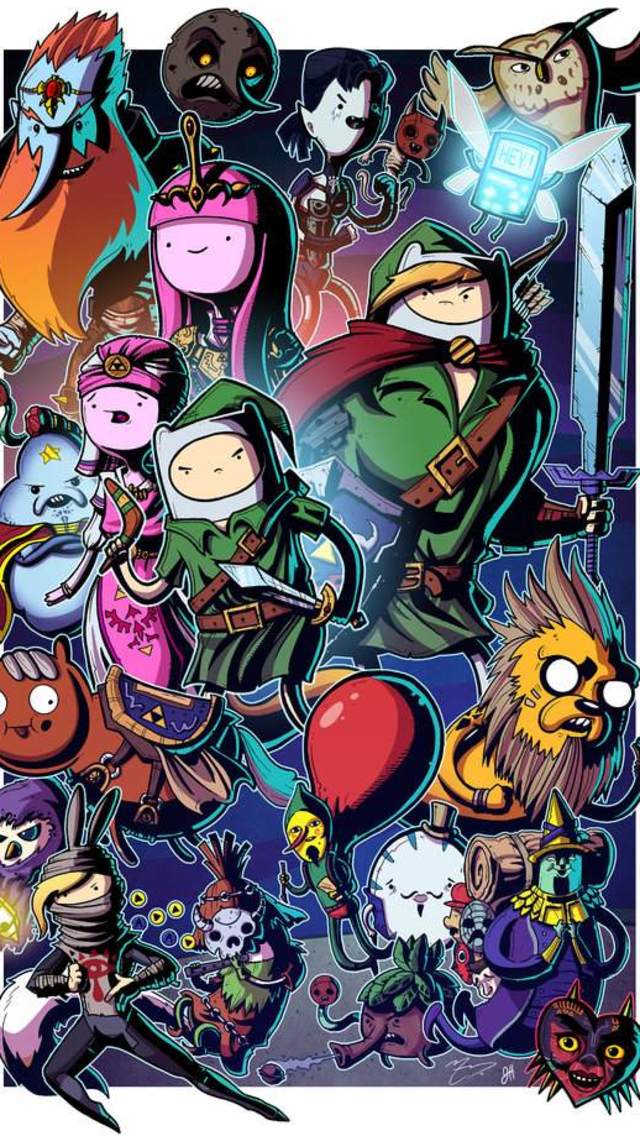 Adventure Time Zelda iPhone Wallpaper